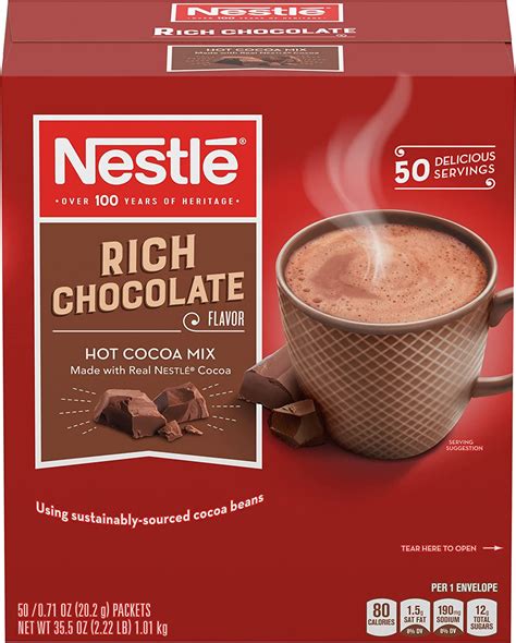 Nestle Hot Chocolate Mix Hot Cocoa Rich Chocolate Flavor Made With Real Cocoa Oz