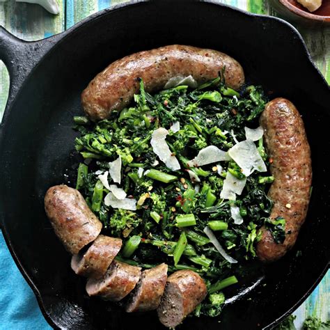 Oven Baked Italian Sausage Recipe With Broccoli Rabe Spinach Tiger