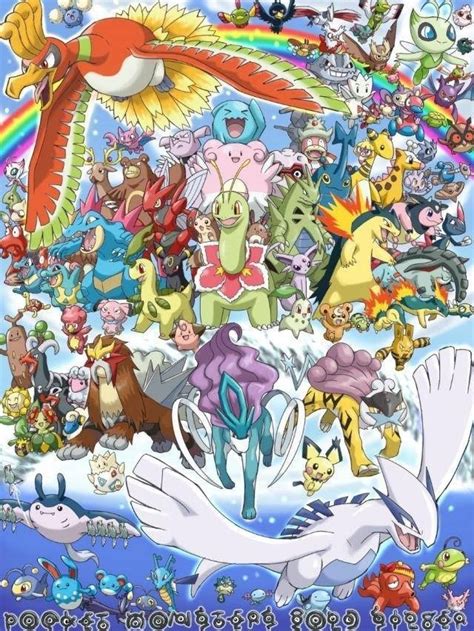 Generation 2 Pokemon Poster 151 Pokemon Pokemon Alola