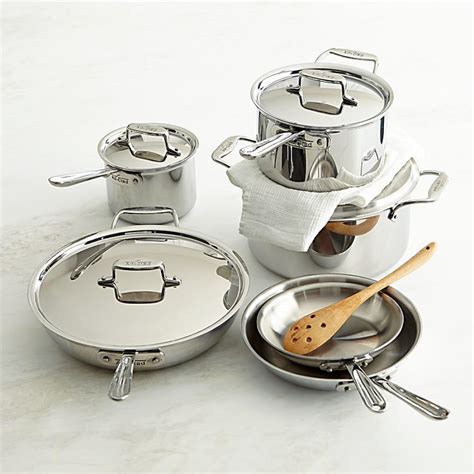 All Clad D5 Stainless Steel 10 Piece Cookware Set Williams Sonoma Au