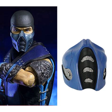 Grp Mask Game Mortal Kombat Cosplay Mask Sub Zero Mask Glass