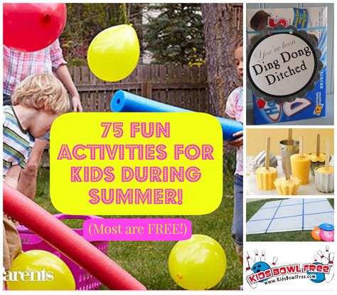 75 Fun Activities For Kids During Summer Most Are Free Freebies2deals