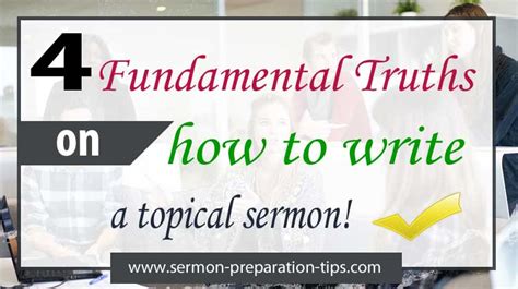 How To Write A Topical Sermon Sermon Preparation Tips