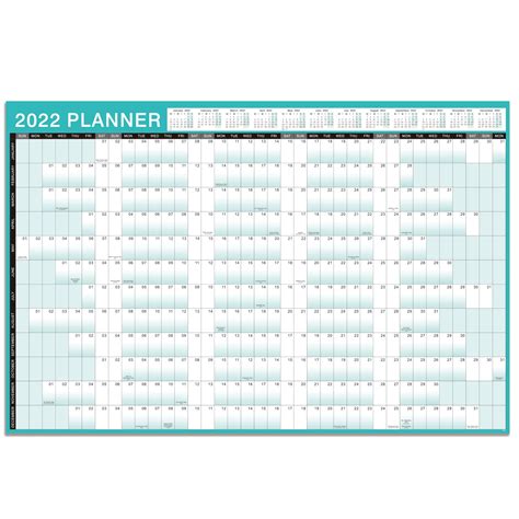 Buy Wall Planner 2022 Large Wall Planner 2022 Yearly Planner With