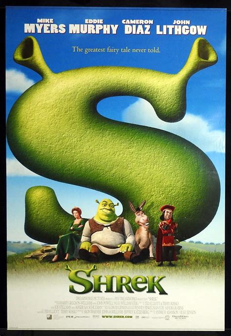 Shrek Original Rolled Us One Sheet Movie Poster Mike Myers Eddie Murphy