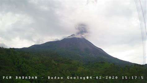 Merapi Volcano Central Java Indonesia Explosive Activity Continues