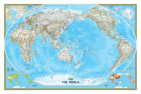 World Map For Office Classic National Geographic Maps