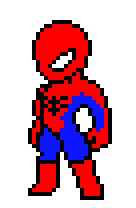 Imagen Spiderman Pixel Art Easy Pixel Art Pixel Art Images
