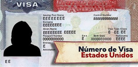 ¿dónde Esta El Número De Visa Americana Lugar Donde Aparece