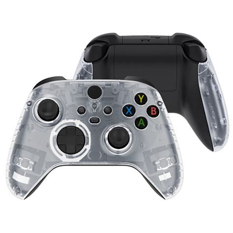 Xbox Series Sx Controller Front Faceplate With Side Rails Clear