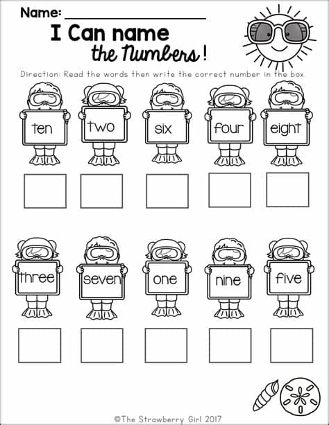 Kindergarten Math Worksheets - Summer | Kindergarten math ...