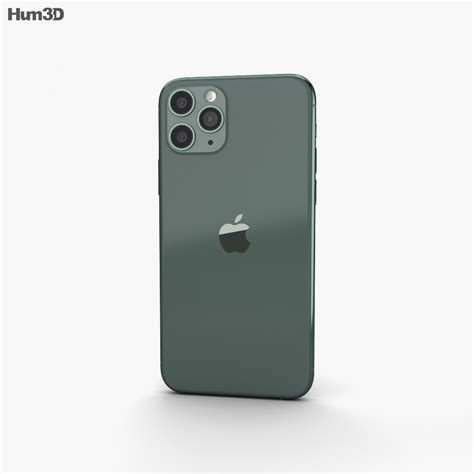 Kompanija apple pirmą kartą pristato išmaniųjų telefonų pro liniją naujasis apple iphone 11 pro modelis turi 5.8 colių įsitrižainės itin ryškų super retina xdr ekraną. Apple iPhone 11 Pro Max Midnight Green 3D model ...