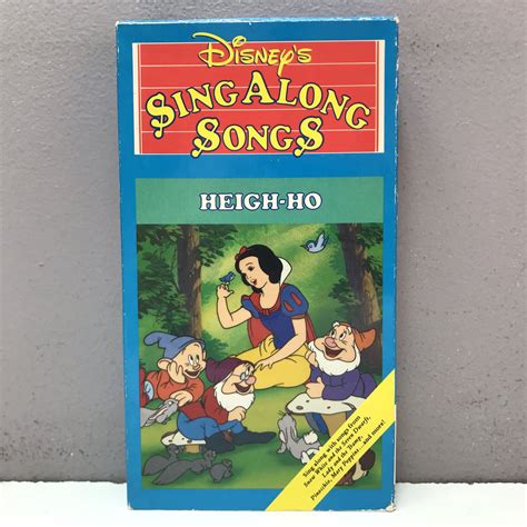 Disney Sing Along Songs Snow White Heigh Ho Vhs Video Tape Rare Vol