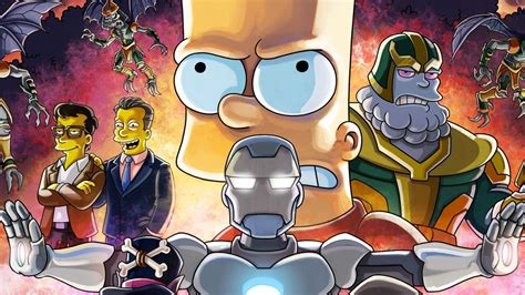The Simpsons Take On Avengers Endgame In New Poster For Mcu Crossover Episode