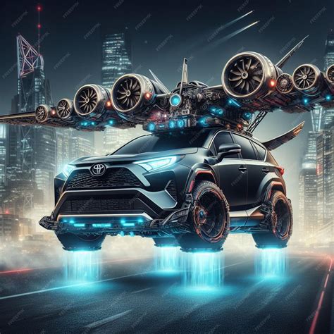 Premium Photo | Soar in style witness the transformation of toyota rav4