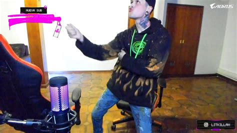 Lit Killah Celebrando Los 100k De Viewers En Twitch Ft Rusherking Y