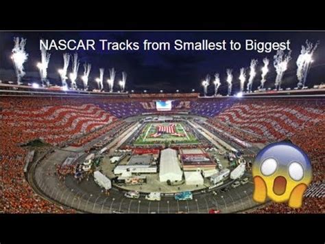 Numbers in parentheses indicate if the course holds more than one series event during the season. NASCAR Tracks from SMALLEST to BIGGEST (by capacity) - YouTube