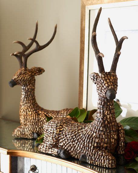 Two Pine Cone Reindeer Traditional Holiday Decor Pine Cone