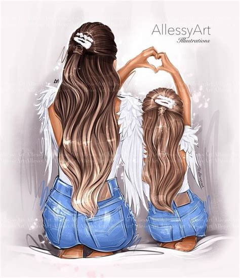 Mother And Daughter Drawing Mother Art 6 Month Baby Picture Ideas