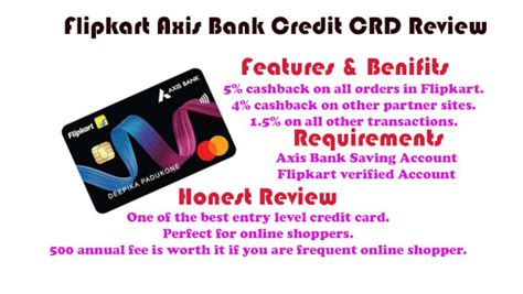 Credit card companies determine your credit limit based on your ability to repay that credit limit. Flipkart Axis Bank Credit Card Review - Benefits, Eligibility, How to apply online, limit ...