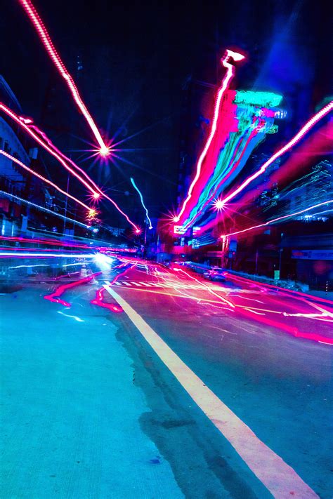 Dystopia Neon Lights And City Roads On Behance