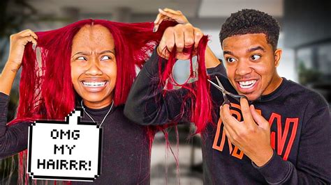 Cutting My Girlfriends Hair Prank She Flipped Out Youtube