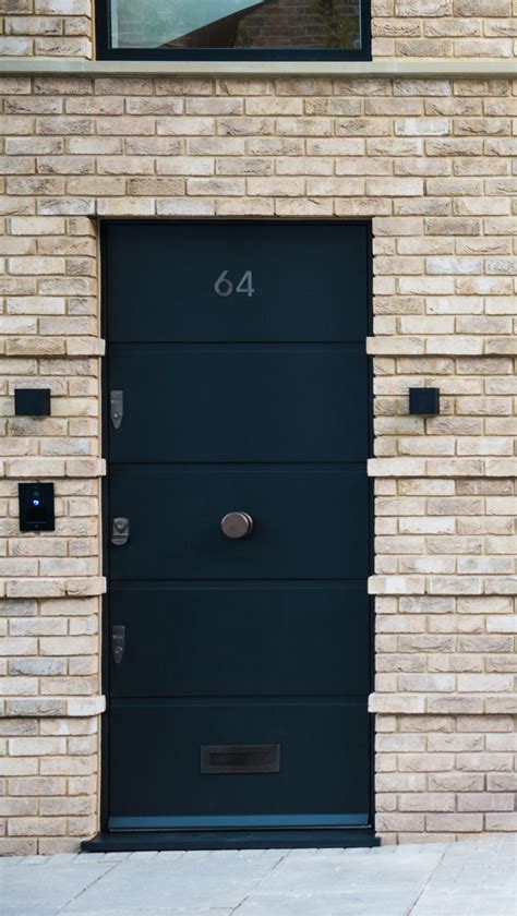 Classic Kensington Mews Door In Matt Black With Bronze