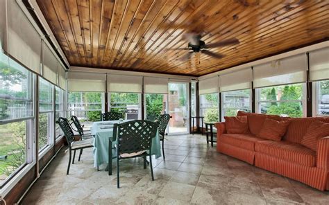 Sunroom ceiling fan (page 1) sunroom ceiling fans lighting and ceiling fans sunroom ceiling fans with lights sunrooms : sunroom, outdoors, backyard, back of house, couch, chairs ...