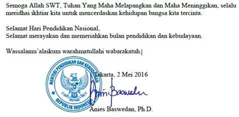 Contoh Naskah Pidato Sambutan Peringatan Hardiknas - Raja Soal