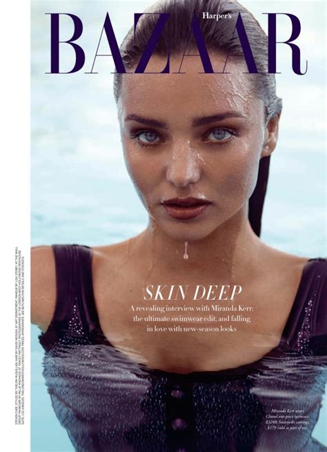 On The Cover Miranda Kerr For Harpers Bazaar Australia January February Issue Fashion