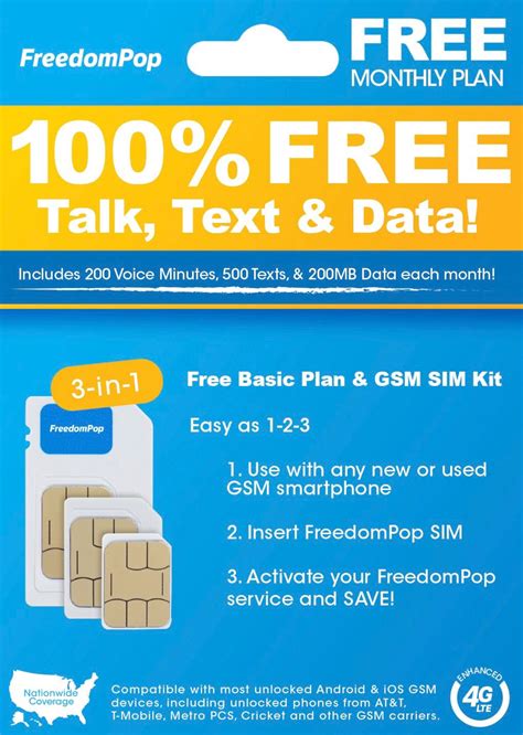 Questions And Answers Freedompop Basic Plan Lte 3 In 1 Sim Card Kit