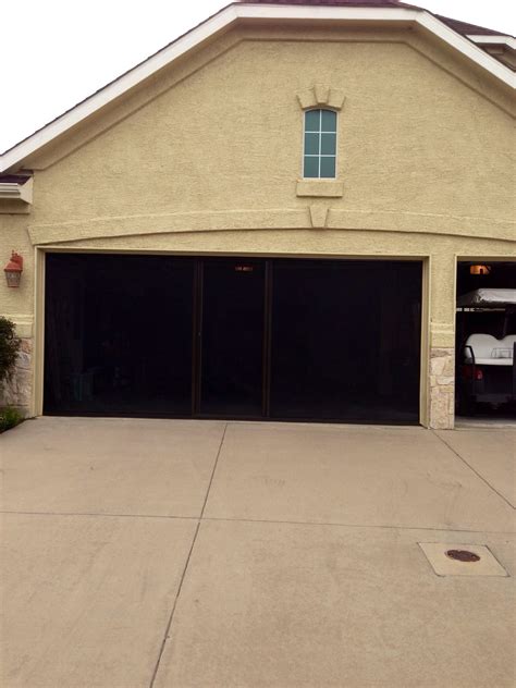 Lifestyle garage door screens from Cool Screens Texas 970 ...