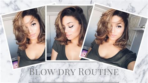 Like with short hair, the aim here is volume, with dry the bottom layers of your hair first, using a round brush to apply even tension down the length of each section as you dry it. How to Blow Dry Short/Curly Hair | Ashley Bloomfield - YouTube