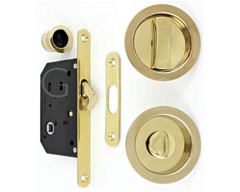Bathroom Hook Lock For Sliding Pocket Doors With Turn And Release