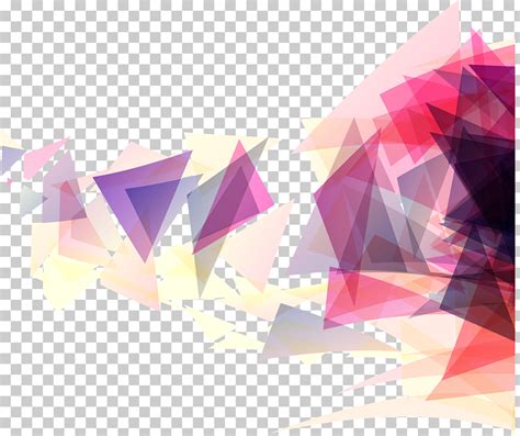 Geometry Triangle Geometric Shape Pink Triangle Geometric Background