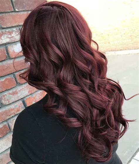 Exquisite Burgundy Tinted Brown Hair Red Tint Hair Burgundy Curly Hair