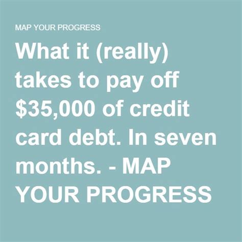 It targets the credit card with the smallest debt first so that the payoff. What it (really) takes to pay off $35,000 of credit card debt. In seven months. | Small business ...