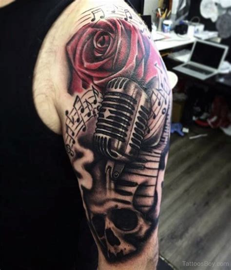 Rose And Music Tattoo Tattoo Designs Tattoo Pictures