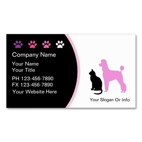 Ideal for nervous pets or elderly. Pet Grooming Business Cards New | Zazzle.com | Pet ...