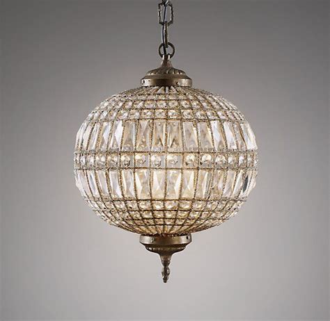 One Over Each Night Stand Casablanca Medium Crystal Pendant Chandeliers