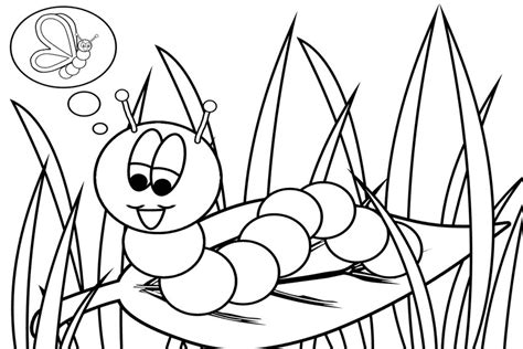 Free printable caterpillar and butterfly coloring page. Butterfly Cocoon Drawing | Free download on ClipArtMag