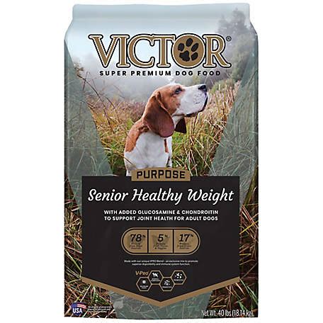 When changing from a different food to any victor dog food formula, transition your dog to victor over the course of one week to 10 days, gradually increasing the amount of victor every few days. Victor Purpose Senior Healthy Weight Dry Dog Food, 2572 at ...