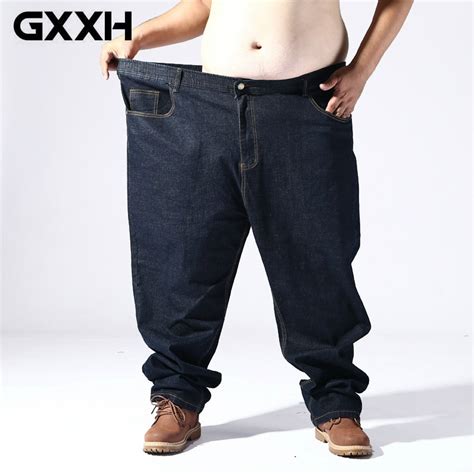 Buy Extra Large Big Men 2018 Autumn Jeans Stretch Elastic Jeans Size 5xl 6xl