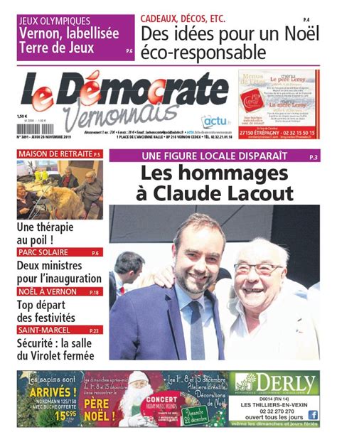 Petite démonstration par son créateur, pascal milon. Le Démocrate Vernonnais N°3891 du 28 novembre 2019 à ...
