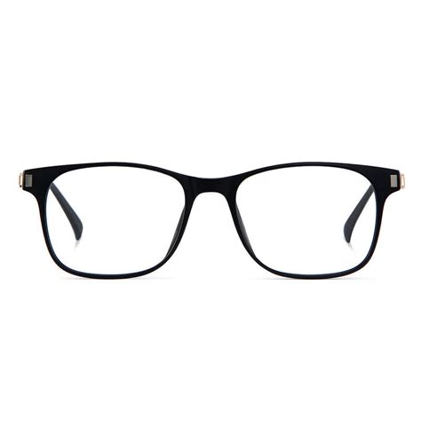 bob square black glasses