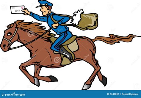 Pony Express Stock Vector Illustration Of Delivery Rush 5638802