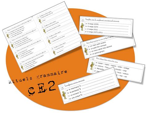 CE2: Rituels grammaire -conjugaison par Bout de gomme - jenseigne.fr