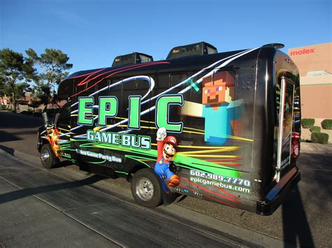Video game bus for rent. Vehicle Wraps and Screen Printing by Fast-Trac Designs ...
