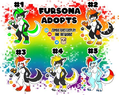 Fursona Furry Adoptions Etsy
