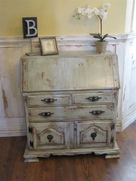 dusty gem decor: Eclectic Secretary Desk